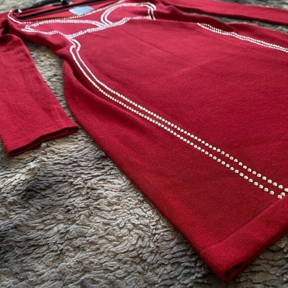 Say What? Crystal Silhouette Knit Mini Dress - Picture 4 of 7